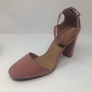 NEW Christian Siriano Kam Mauve block heels